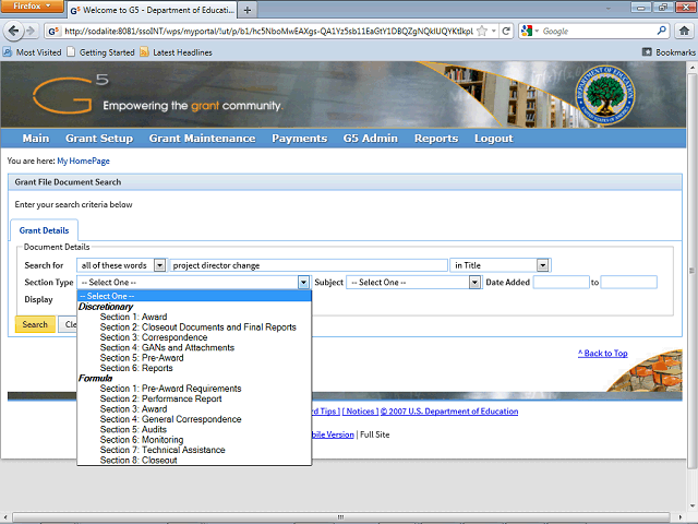 Screen image of this step