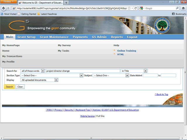 Screen image of this step