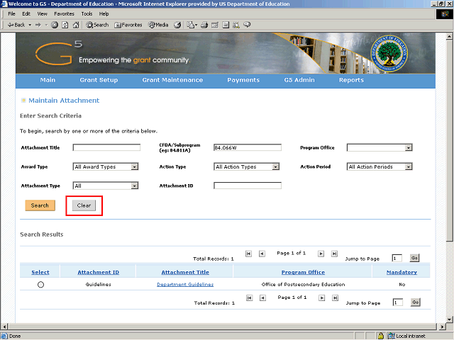 Screen image of this step