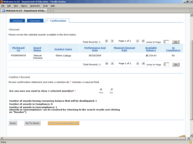 Screen image of this step