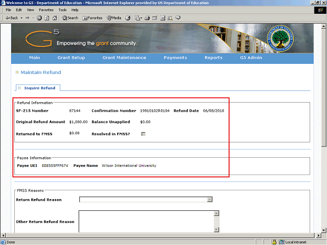 Screen image of this step