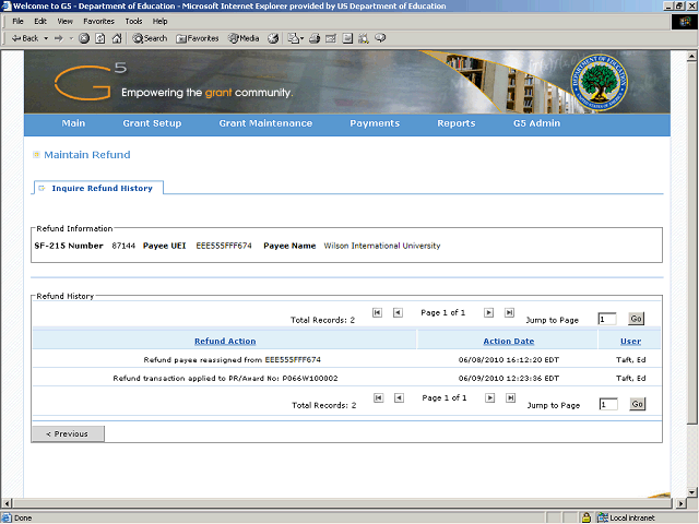 Screen image of this step
