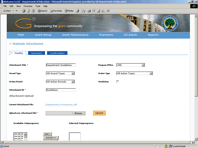 Screen image of this step