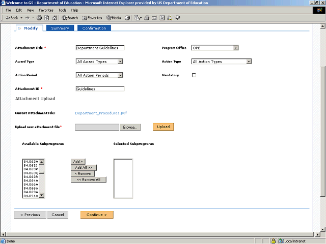 Screen image of this step