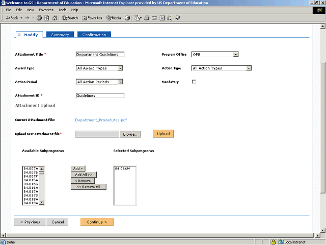 Screen image of this step