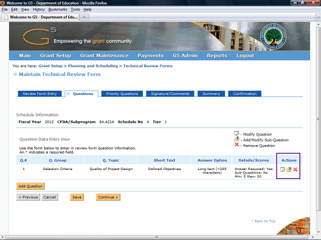 Screen image of this step