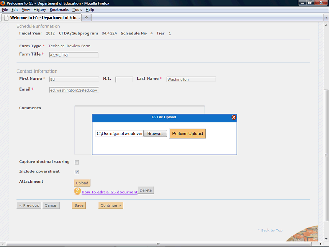 Screen image of this step