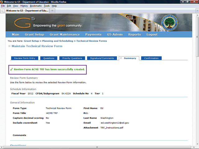 Screen image of this step